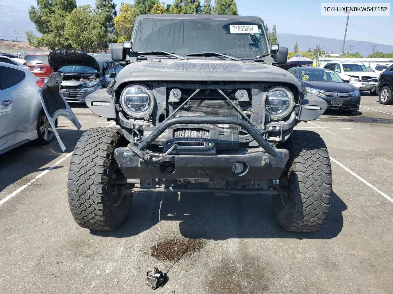 1C4HJXFN0KW547152 2019 Jeep Wrangler Unlimited Rubicon