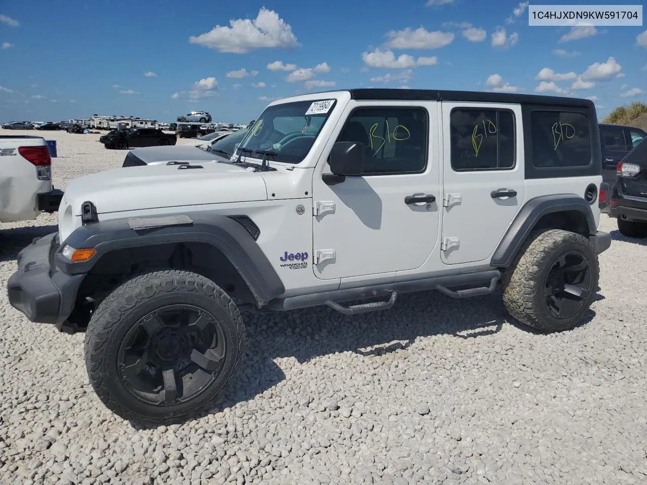 1C4HJXDN9KW591704 2019 Jeep Wrangler Unlimited Sport