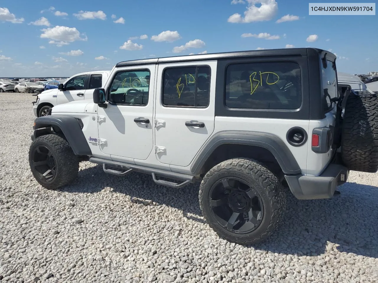 1C4HJXDN9KW591704 2019 Jeep Wrangler Unlimited Sport