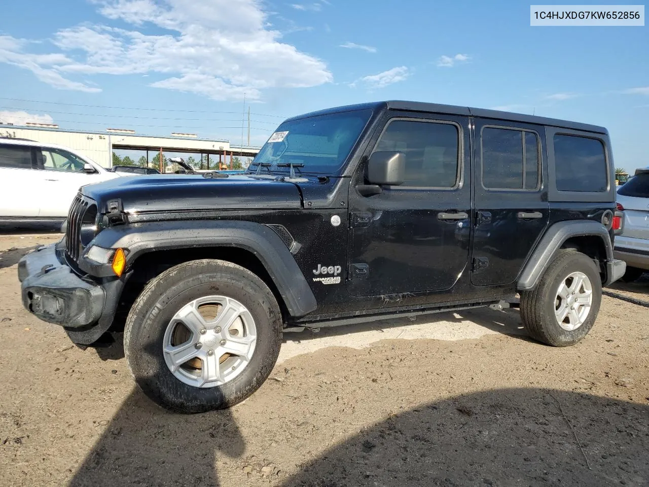 2019 Jeep Wrangler Unlimited Sport VIN: 1C4HJXDG7KW652856 Lot: 72207514