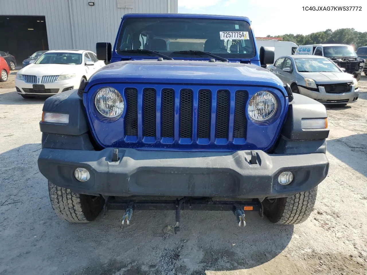 1C4GJXAG7KW537772 2019 Jeep Wrangler Sport