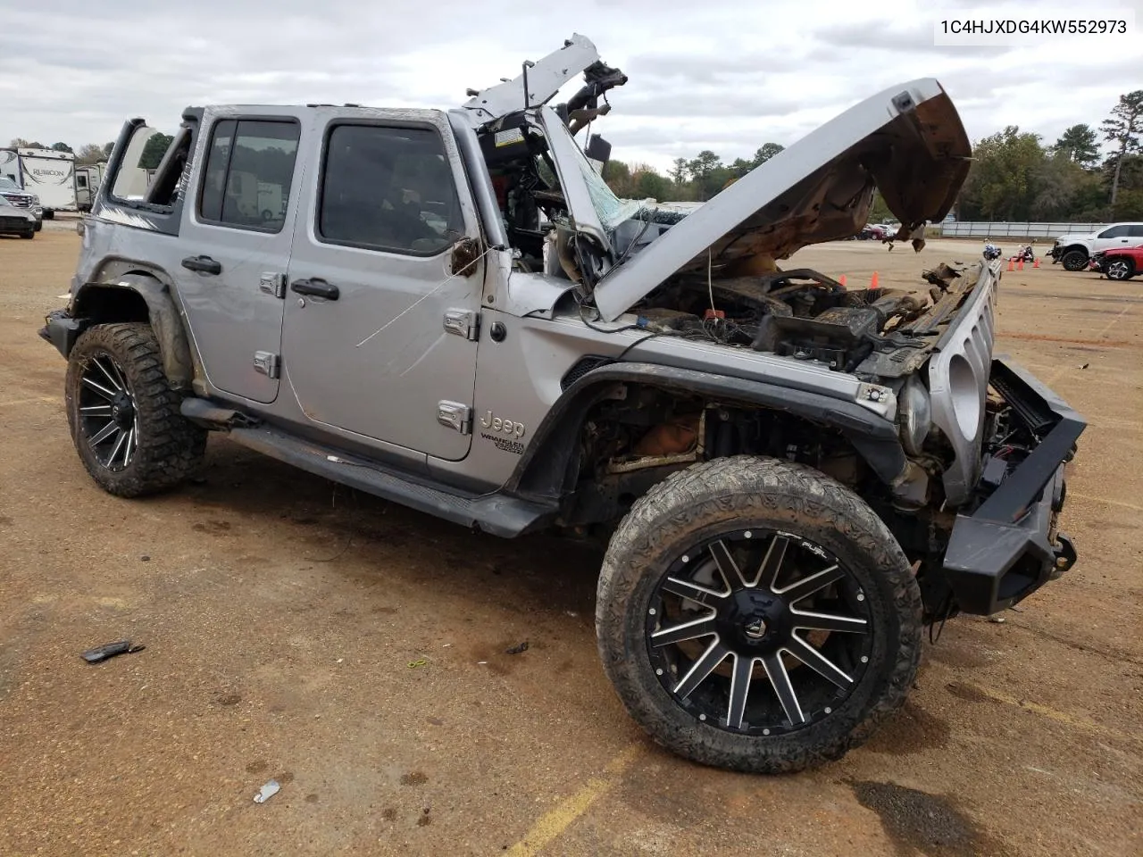 2019 Jeep Wrangler Unlimited Sport VIN: 1C4HJXDG4KW552973 Lot: 76885223