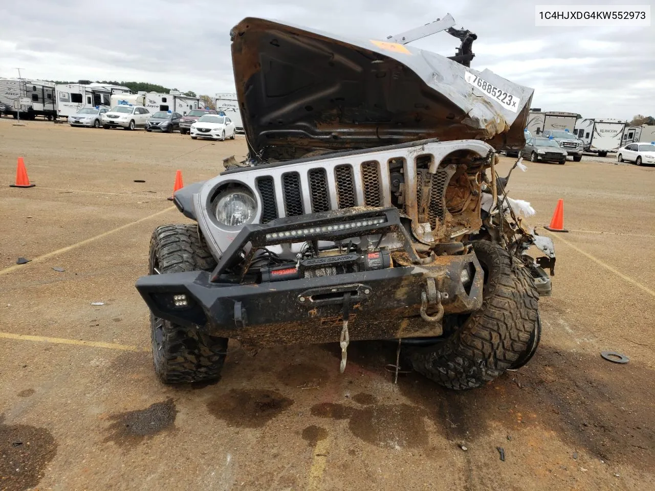 2019 Jeep Wrangler Unlimited Sport VIN: 1C4HJXDG4KW552973 Lot: 76885223