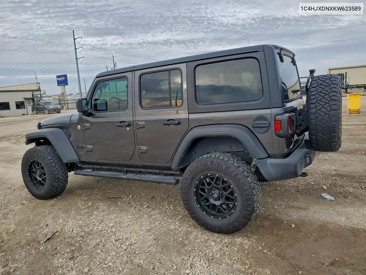 1C4HJXDNXKW623589 2019 Jeep Wrangler Unlimited Sport