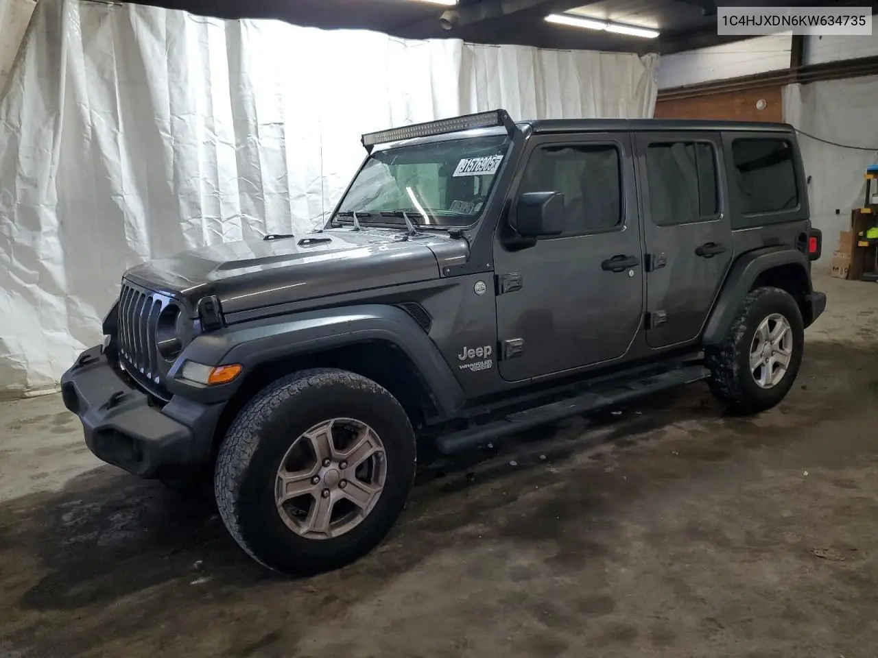 1C4HJXDN6KW634735 2019 Jeep Wrangler Unlimited Sport
