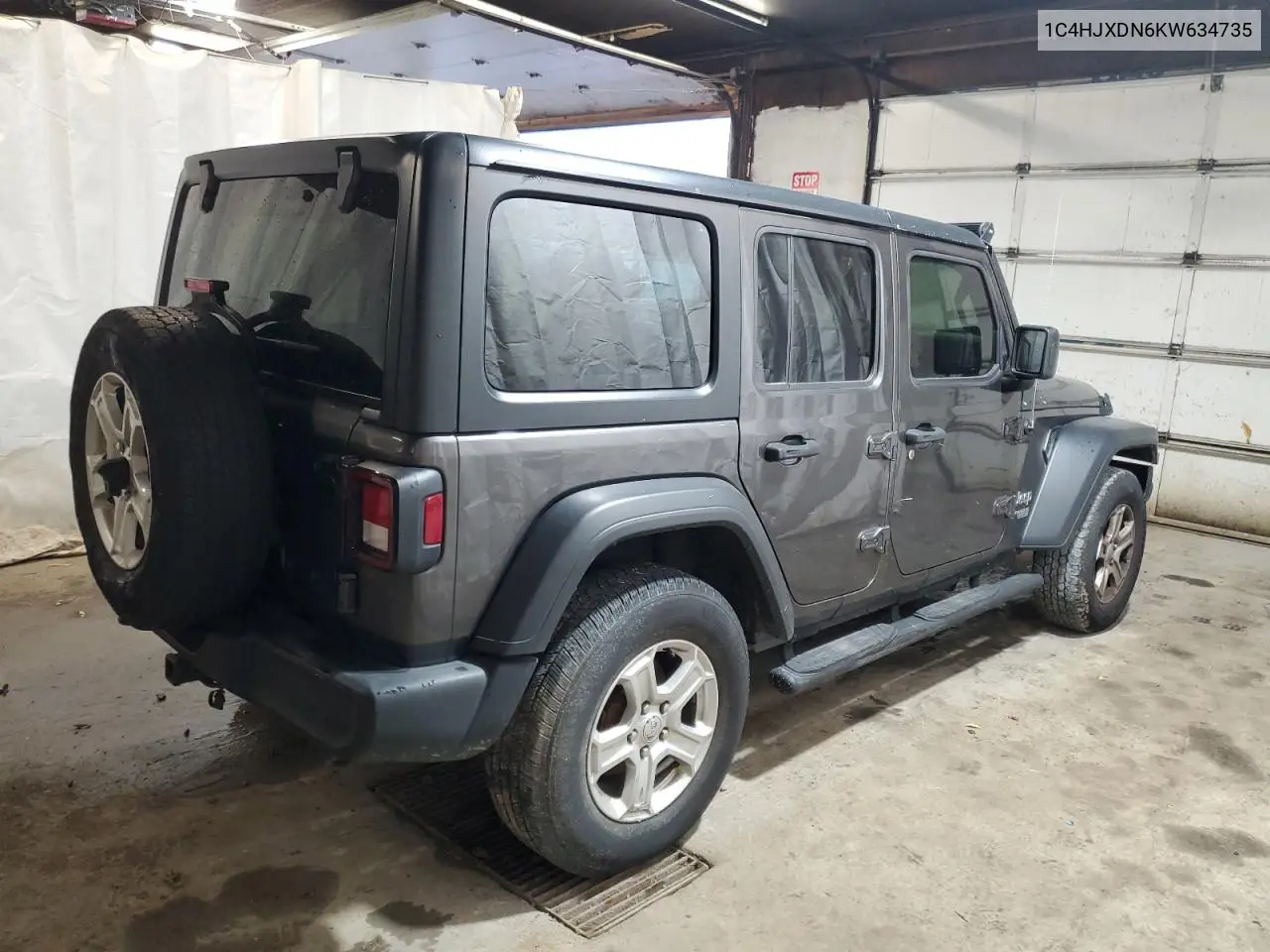 1C4HJXDN6KW634735 2019 Jeep Wrangler Unlimited Sport