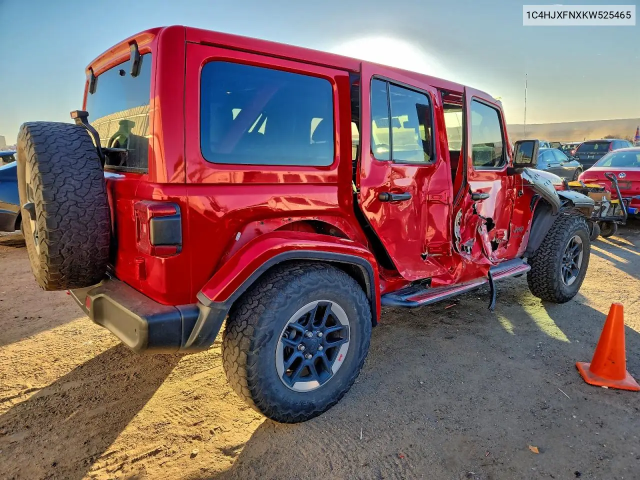 1C4HJXFNXKW525465 2019 Jeep Wrangler Unlimited Rubicon