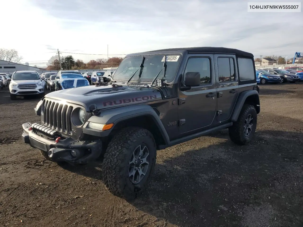 1C4HJXFN9KW555007 2019 Jeep Wrangler Unlimited Rubicon