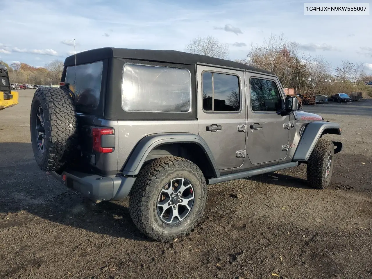 1C4HJXFN9KW555007 2019 Jeep Wrangler Unlimited Rubicon