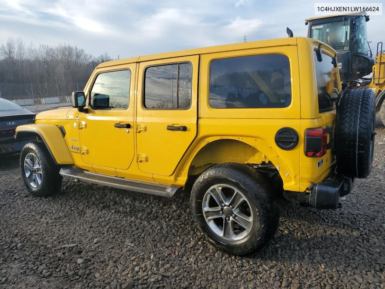 2020 Jeep Wrangler Unlimited Sahara VIN: 1C4HJXEN1LW166624 Lot: 39135974