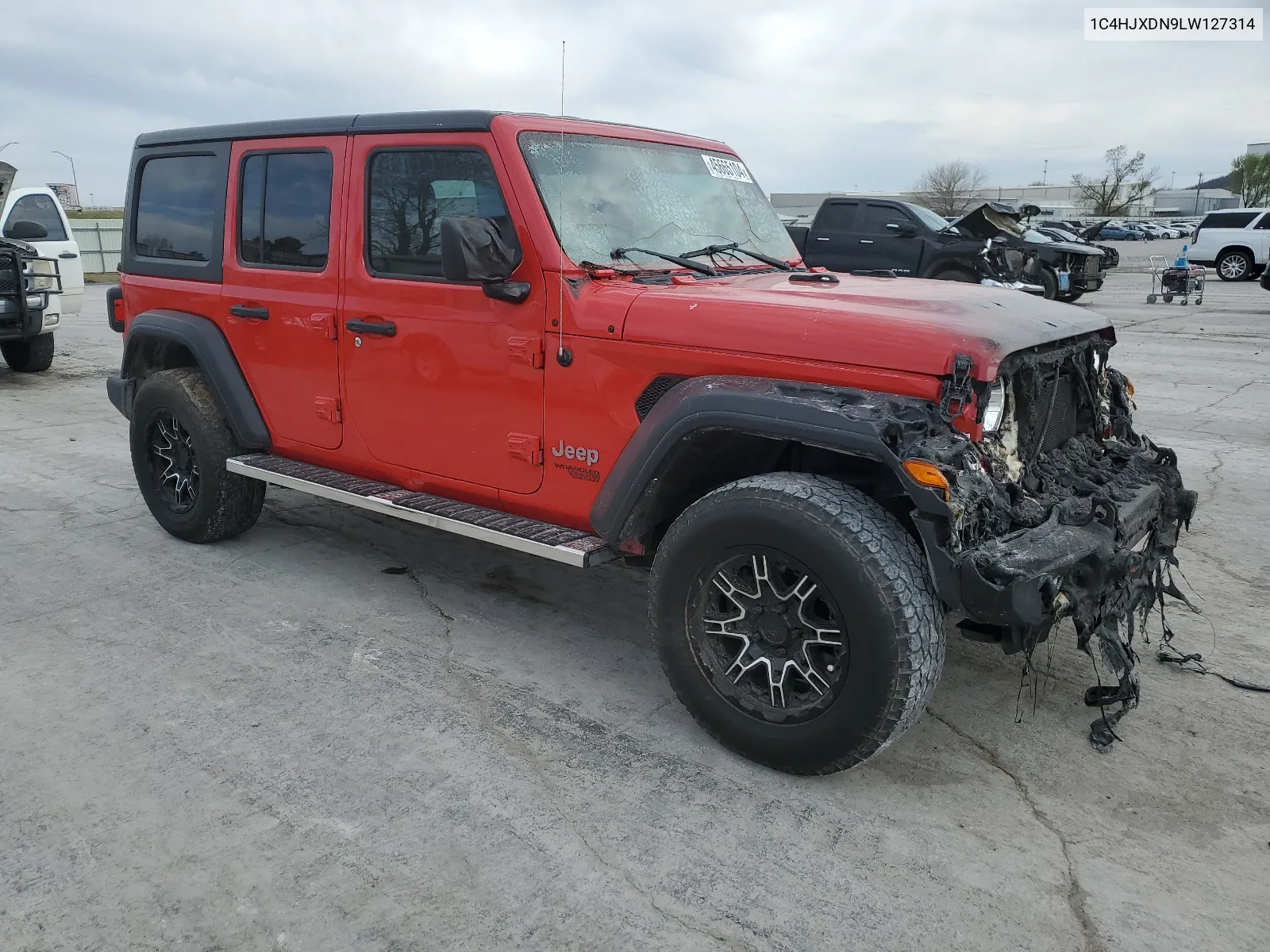 2020 Jeep Wrangler Unlimited Sport VIN: 1C4HJXDN9LW127314 Lot: 45665104