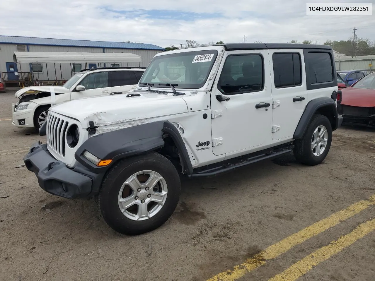 2020 Jeep Wrangler Unlimited Sport VIN: 1C4HJXDG9LW282351 Lot: 54502874