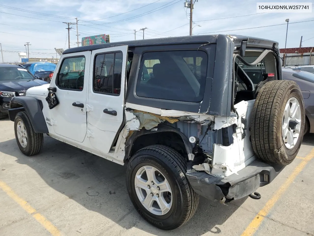 2020 Jeep Wrangler Unlimited Sport VIN: 1C4HJXDN9LW257741 Lot: 54952954