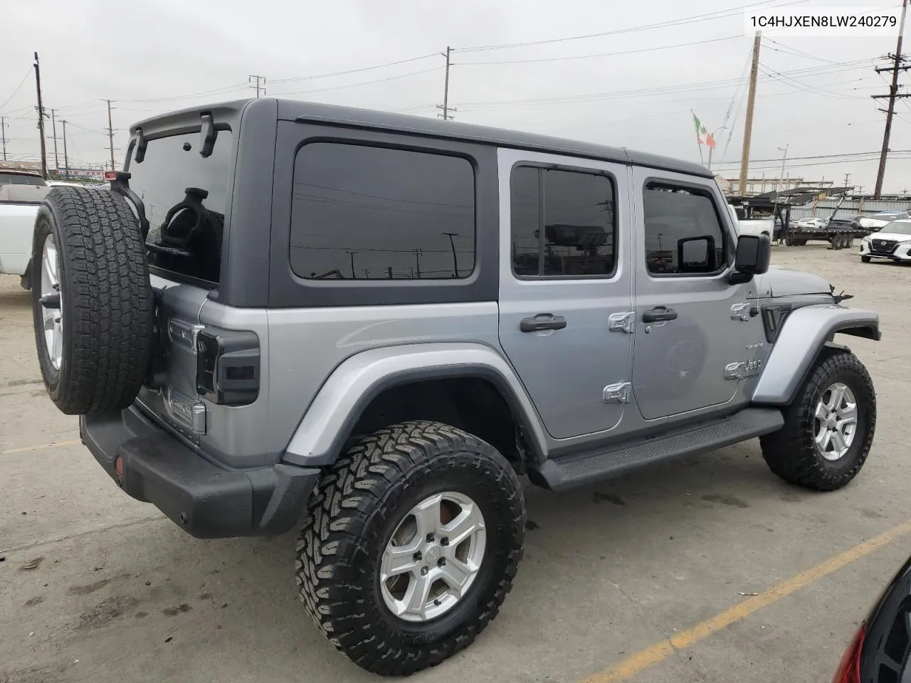 2020 Jeep Wrangler Unlimited Sahara VIN: 1C4HJXEN8LW240279 Lot: 55397584