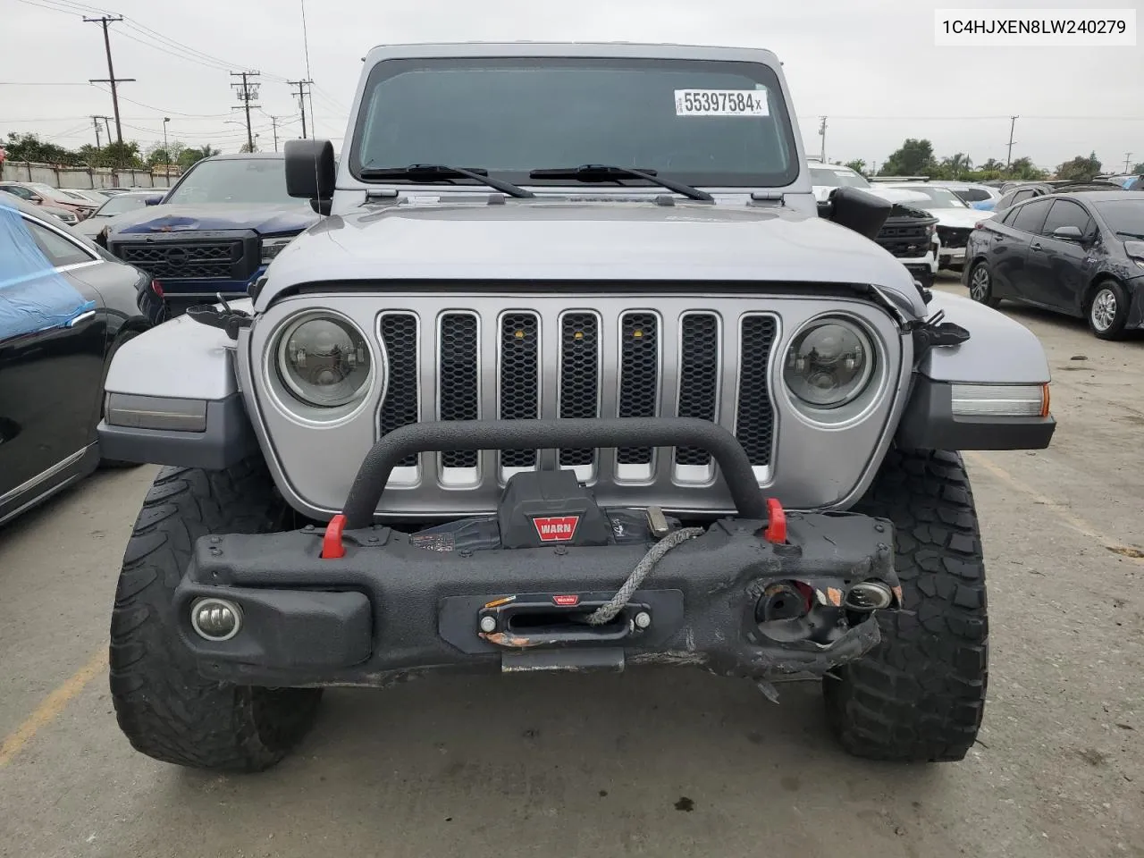 2020 Jeep Wrangler Unlimited Sahara VIN: 1C4HJXEN8LW240279 Lot: 55397584