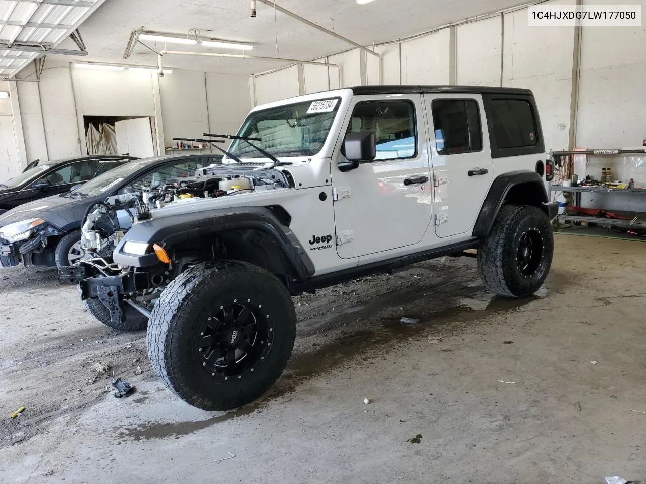 2020 Jeep Wrangler Unlimited Sport VIN: 1C4HJXDG7LW177050 Lot: 56215734