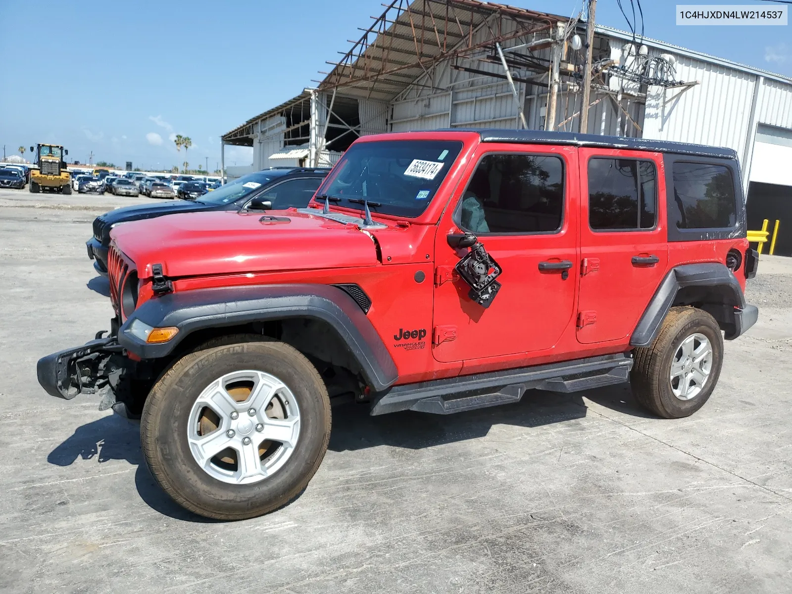 2020 Jeep Wrangler Unlimited Sport VIN: 1C4HJXDN4LW214537 Lot: 56334174