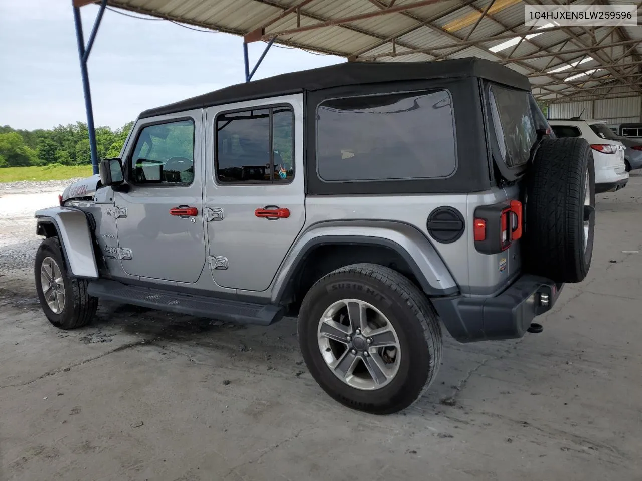 2020 Jeep Wrangler Unlimited Sahara VIN: 1C4HJXEN5LW259596 Lot: 57314294