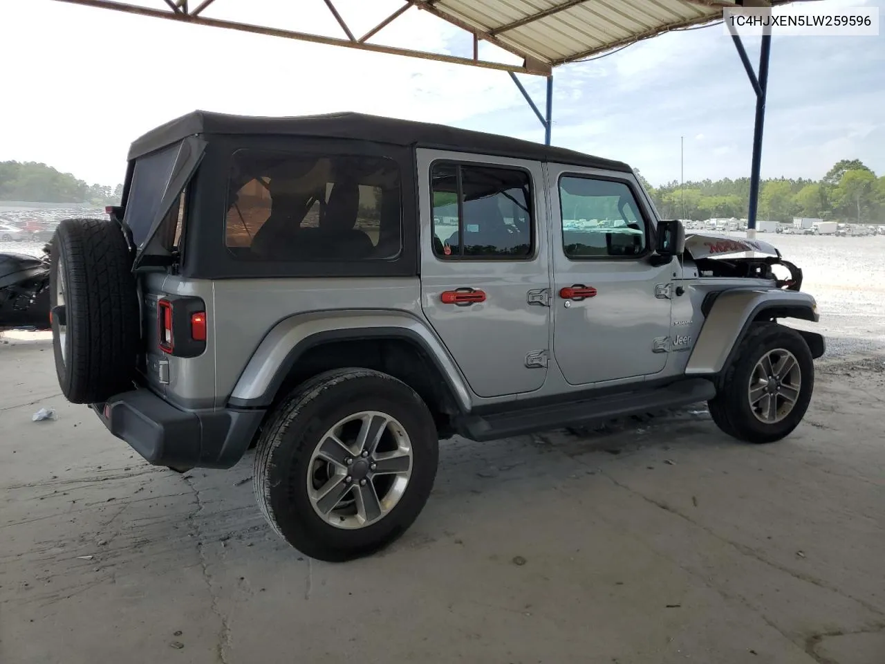 2020 Jeep Wrangler Unlimited Sahara VIN: 1C4HJXEN5LW259596 Lot: 57314294