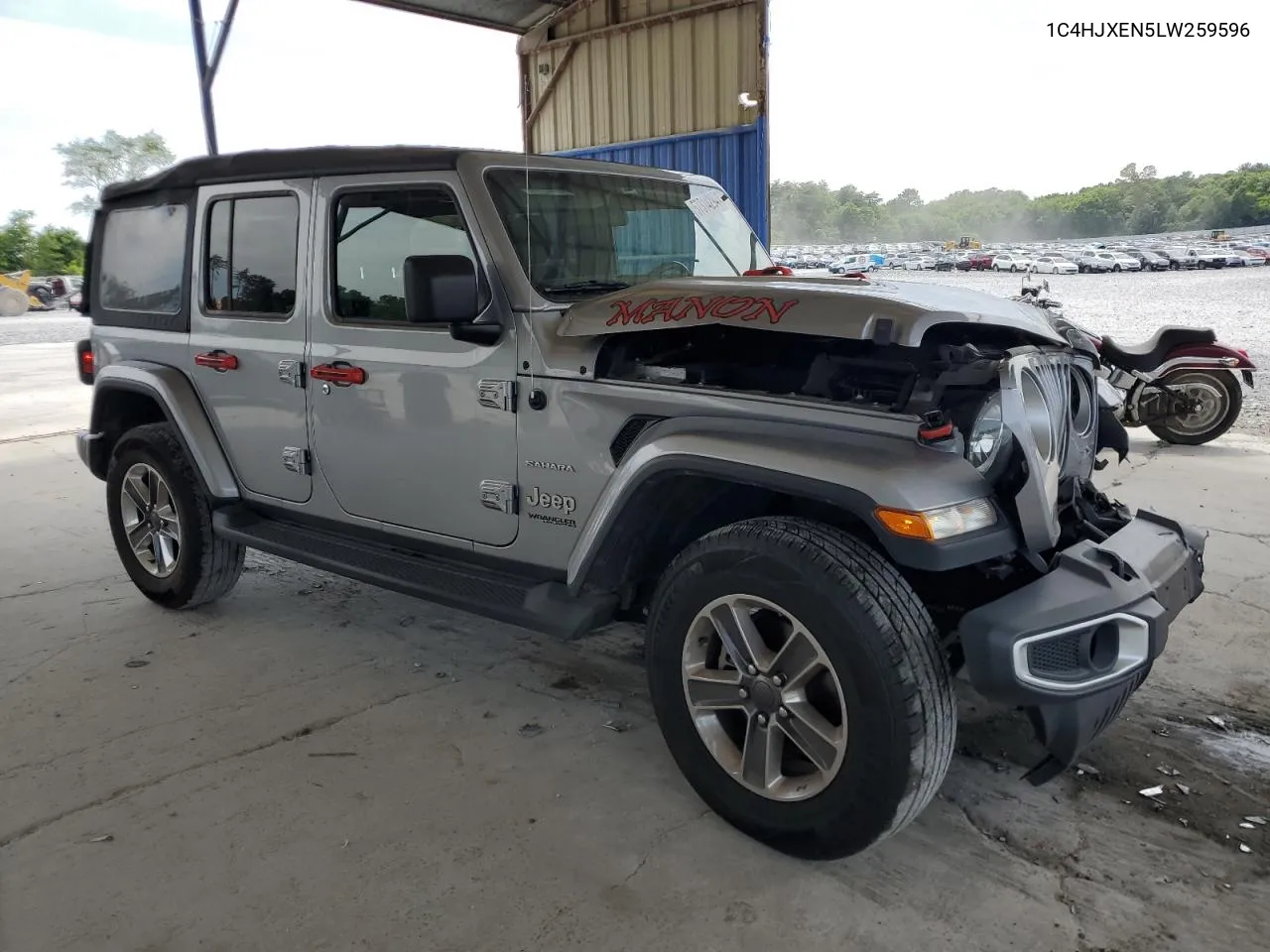 2020 Jeep Wrangler Unlimited Sahara VIN: 1C4HJXEN5LW259596 Lot: 57314294