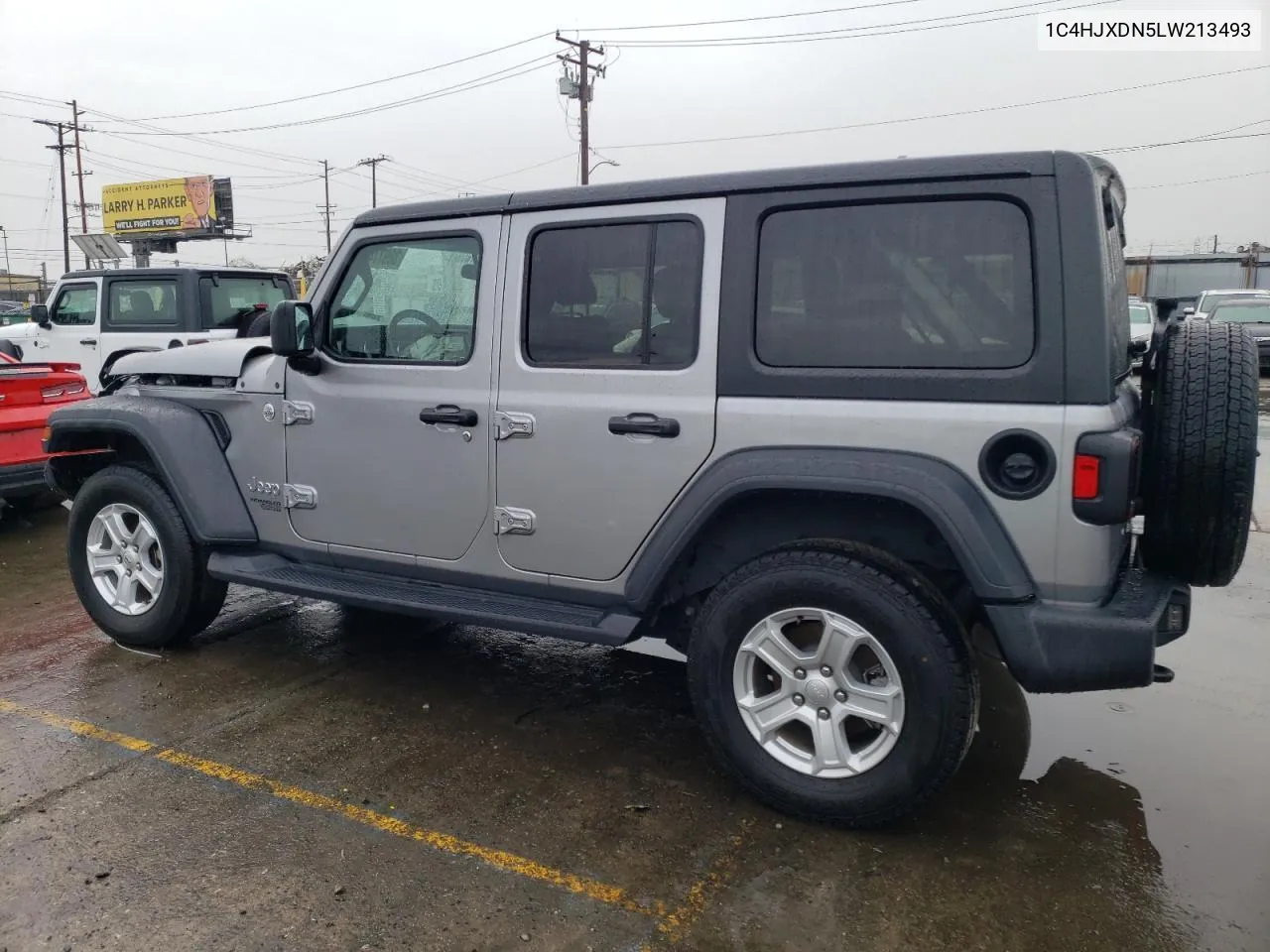 2020 Jeep Wrangler Unlimited Sport VIN: 1C4HJXDN5LW213493 Lot: 57916434