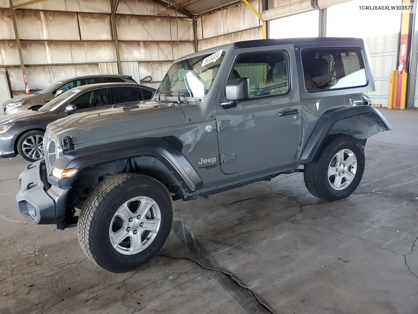 1C4GJXAGXLW303577 2020 Jeep Wrangler Sport