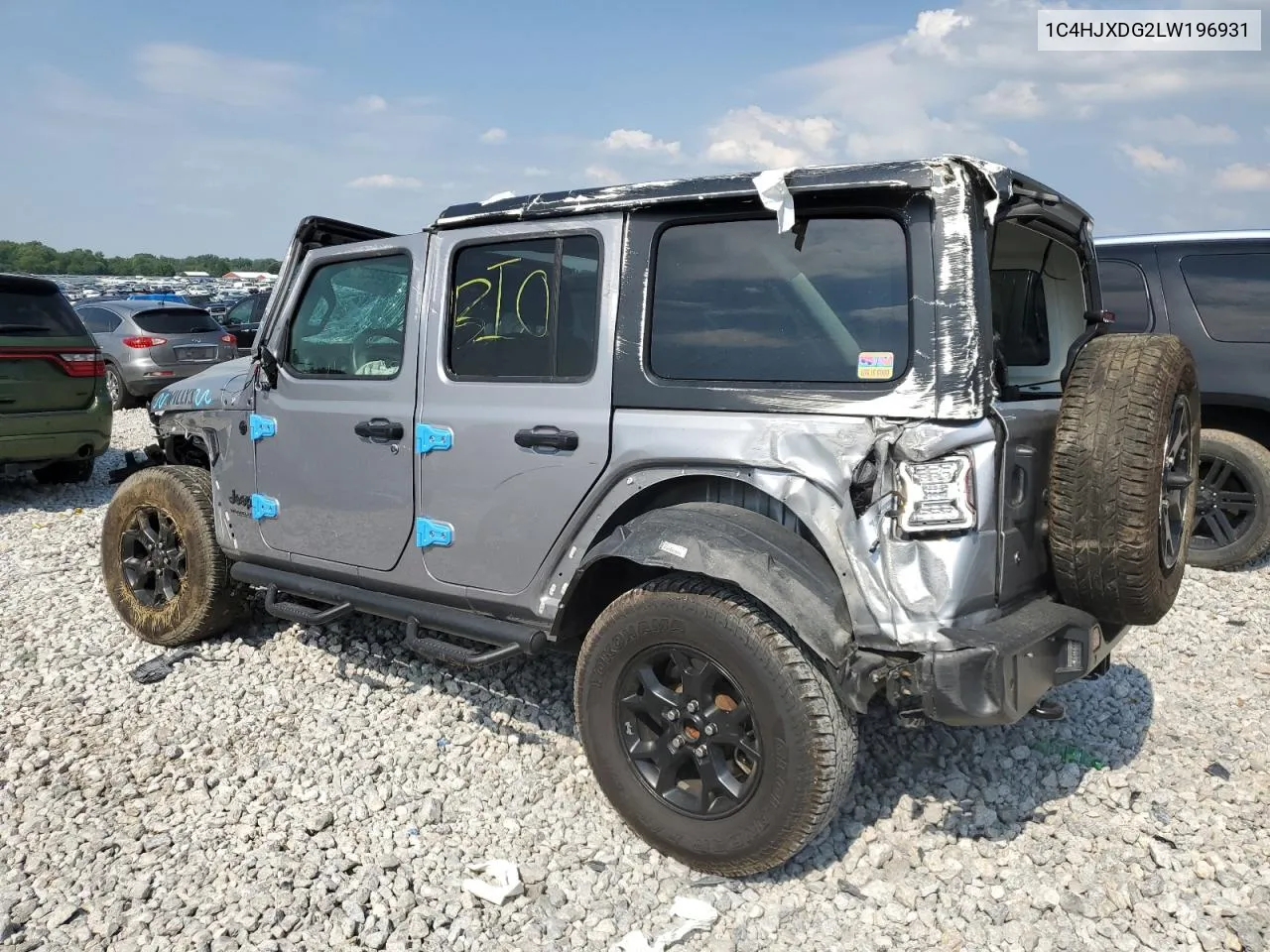 2020 Jeep Wrangler Unlimited Sport VIN: 1C4HJXDG2LW196931 Lot: 59333614