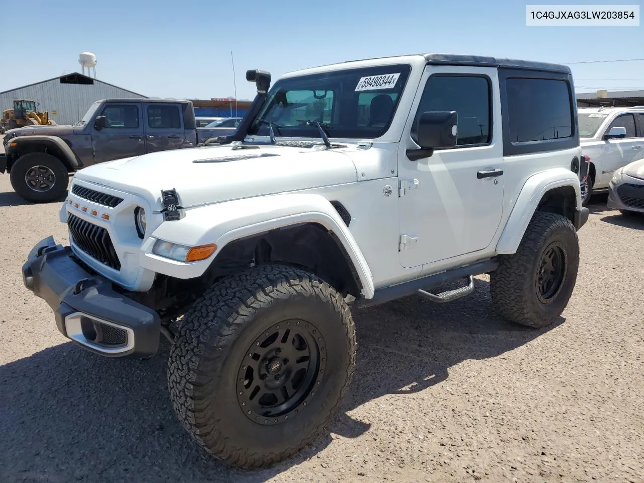 2020 Jeep Wrangler Sport VIN: 1C4GJXAG3LW203854 Lot: 59490344