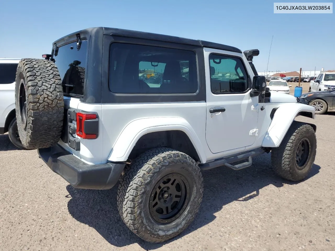 2020 Jeep Wrangler Sport VIN: 1C4GJXAG3LW203854 Lot: 59490344