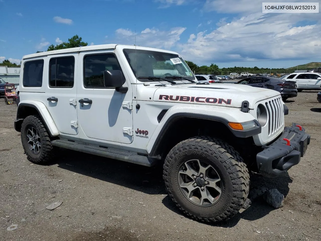 2020 Jeep Wrangler Unlimited Rubicon VIN: 1C4HJXFG8LW252013 Lot: 59661564