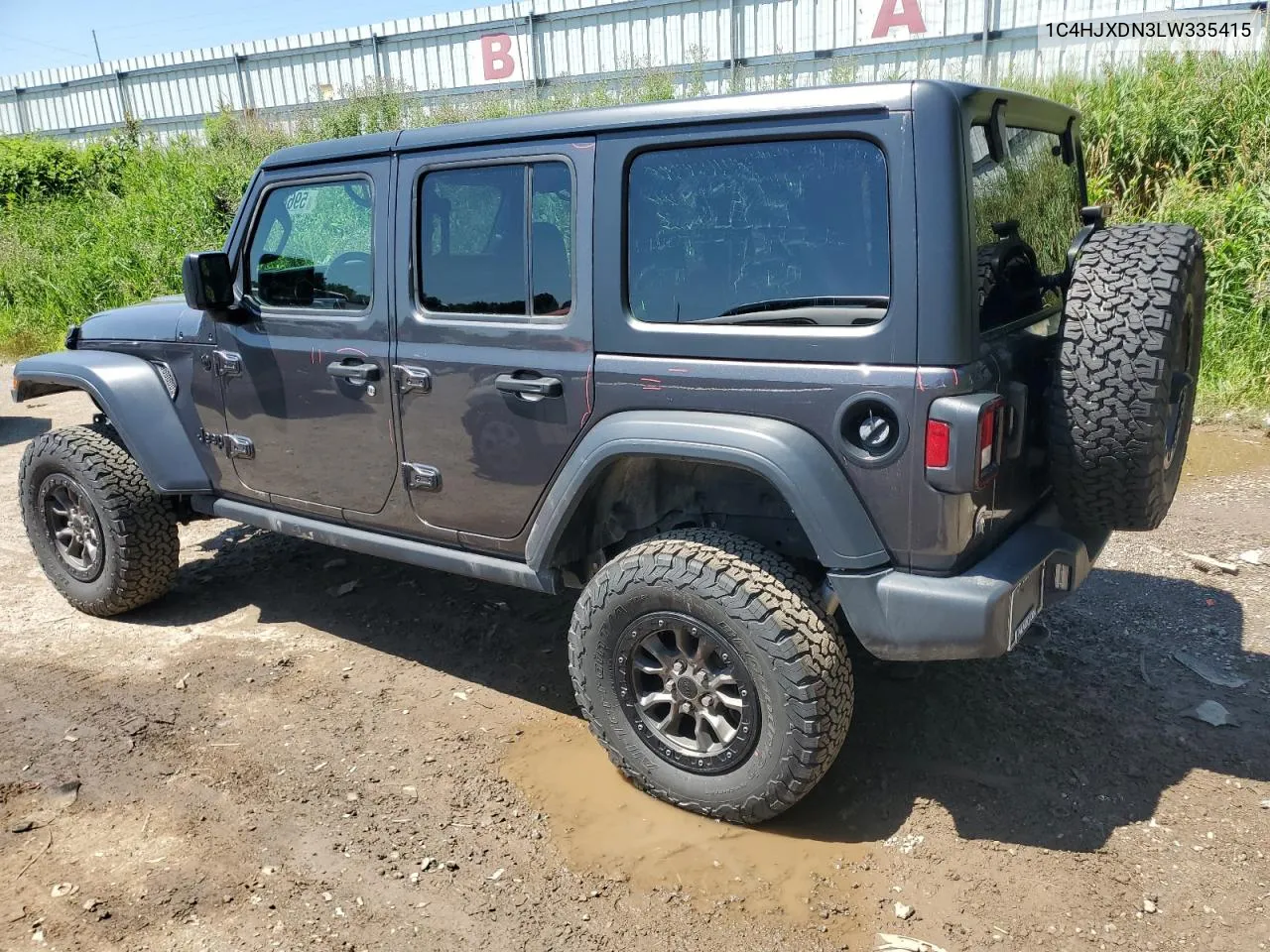 2020 Jeep Wrangler Unlimited Sport VIN: 1C4HJXDN3LW335415 Lot: 59686594