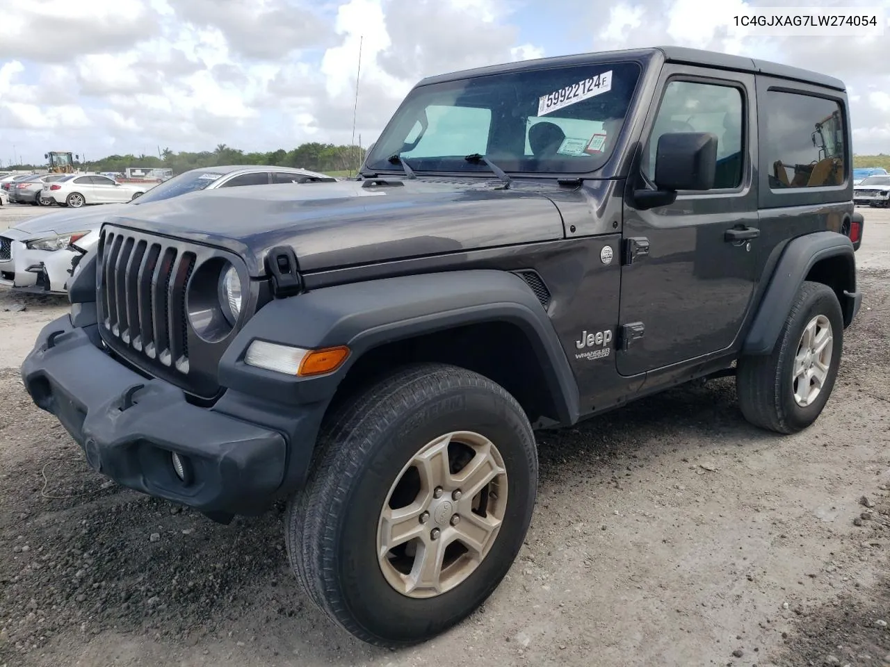 2020 Jeep Wrangler Sport VIN: 1C4GJXAG7LW274054 Lot: 59922124