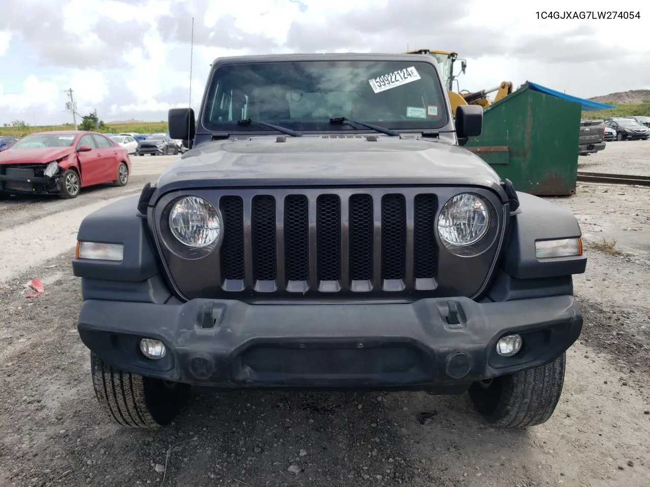 2020 Jeep Wrangler Sport VIN: 1C4GJXAG7LW274054 Lot: 59922124