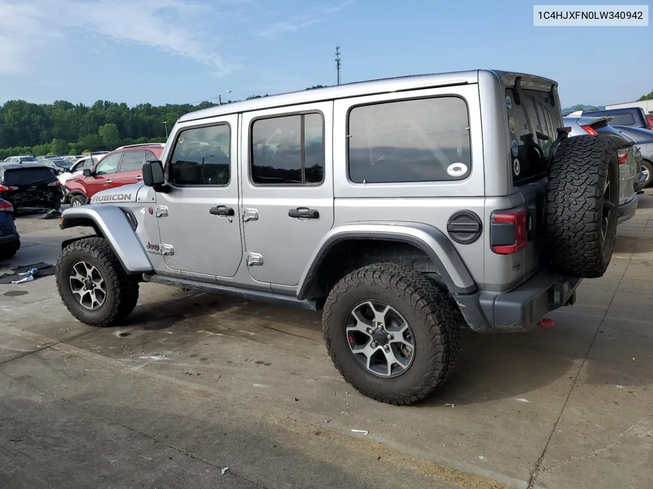 2020 Jeep Wrangler Unlimited Rubicon VIN: 1C4HJXFN0LW340942 Lot: 59927434