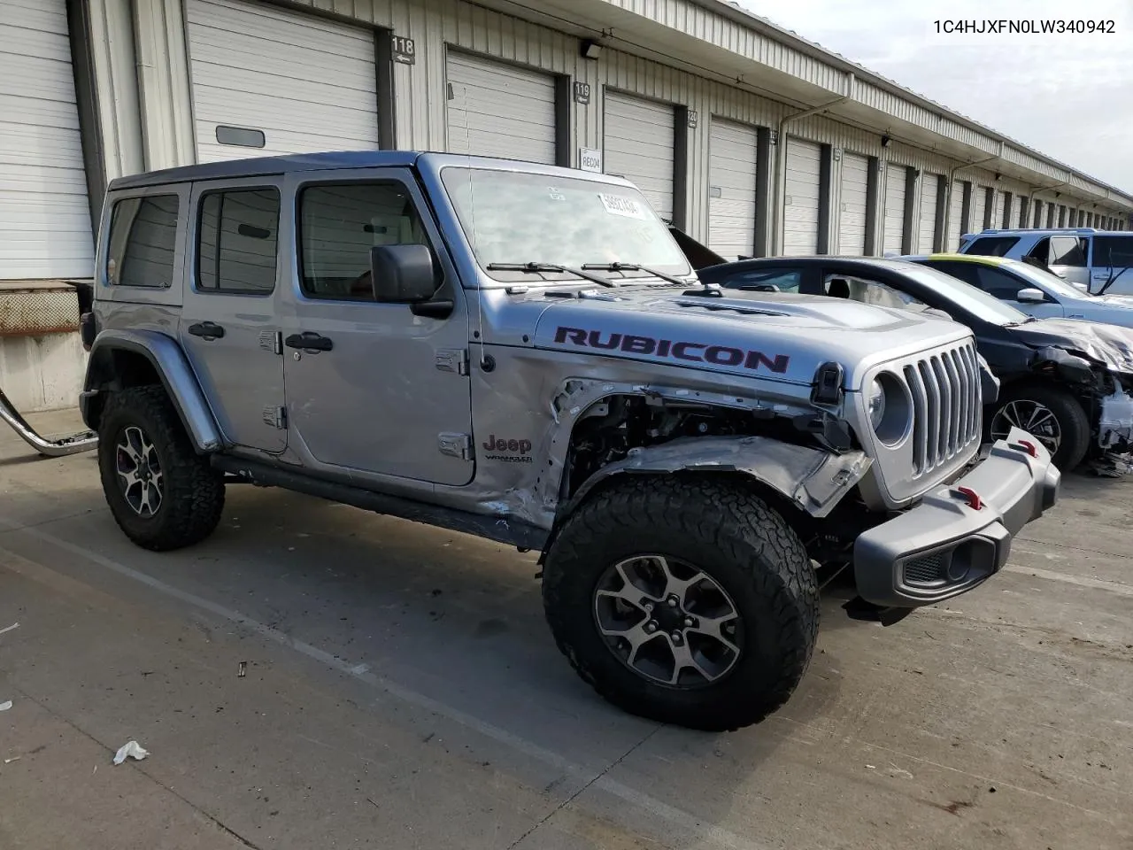 2020 Jeep Wrangler Unlimited Rubicon VIN: 1C4HJXFN0LW340942 Lot: 59927434