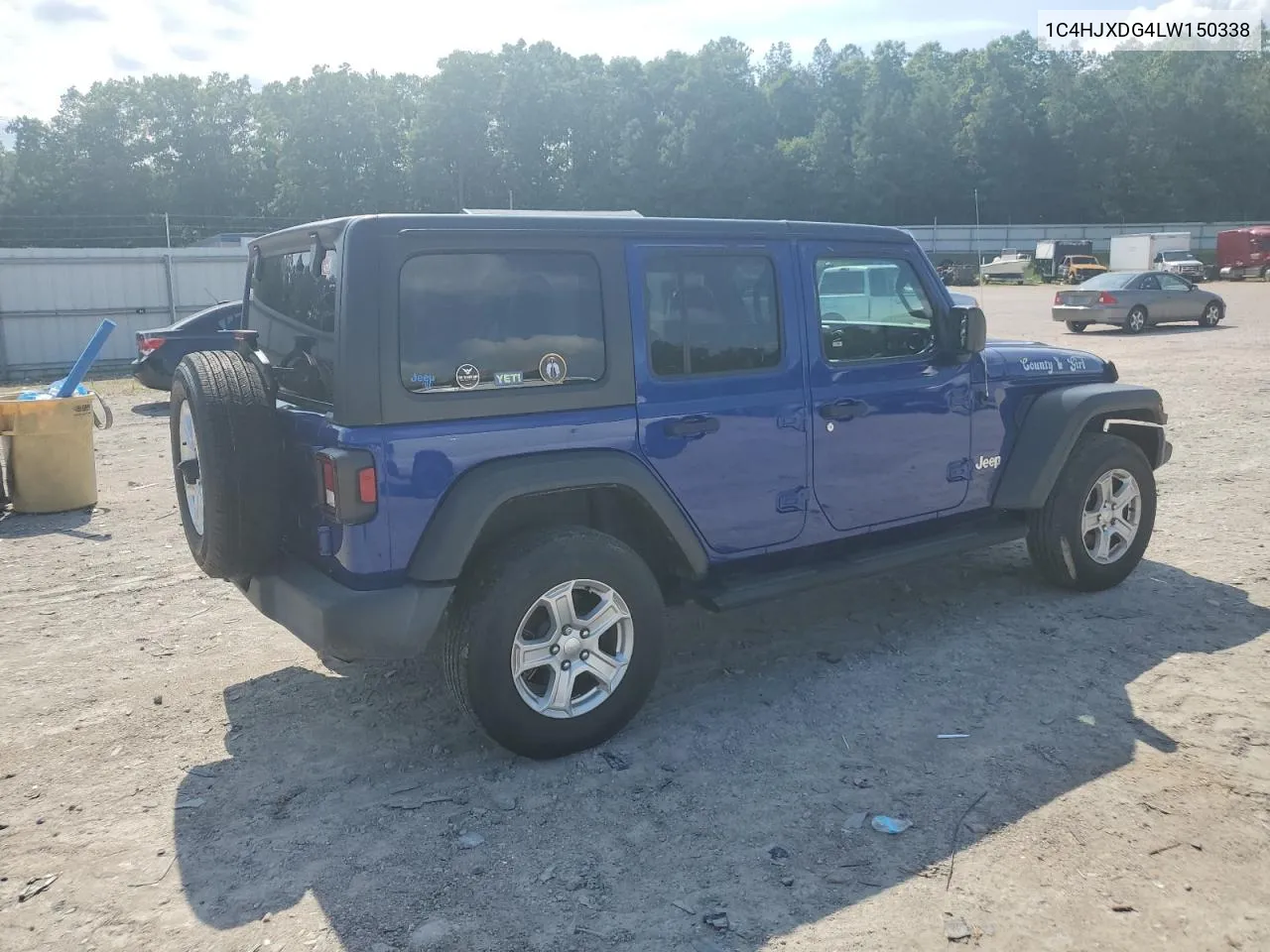 2020 Jeep Wrangler Unlimited Sport VIN: 1C4HJXDG4LW150338 Lot: 59931684