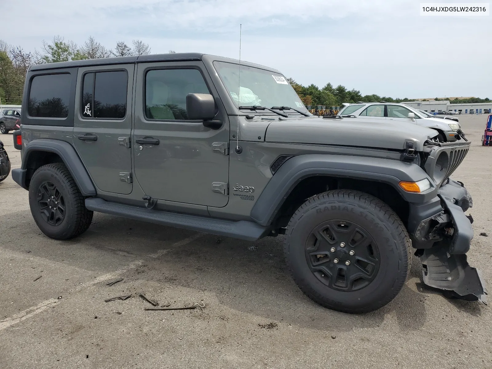 2020 Jeep Wrangler Unlimited Sport VIN: 1C4HJXDG5LW242316 Lot: 60396354