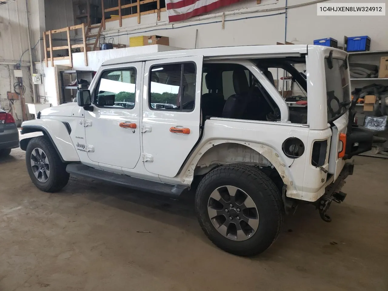 2020 Jeep Wrangler Unlimited Sahara VIN: 1C4HJXEN8LW324912 Lot: 60720954