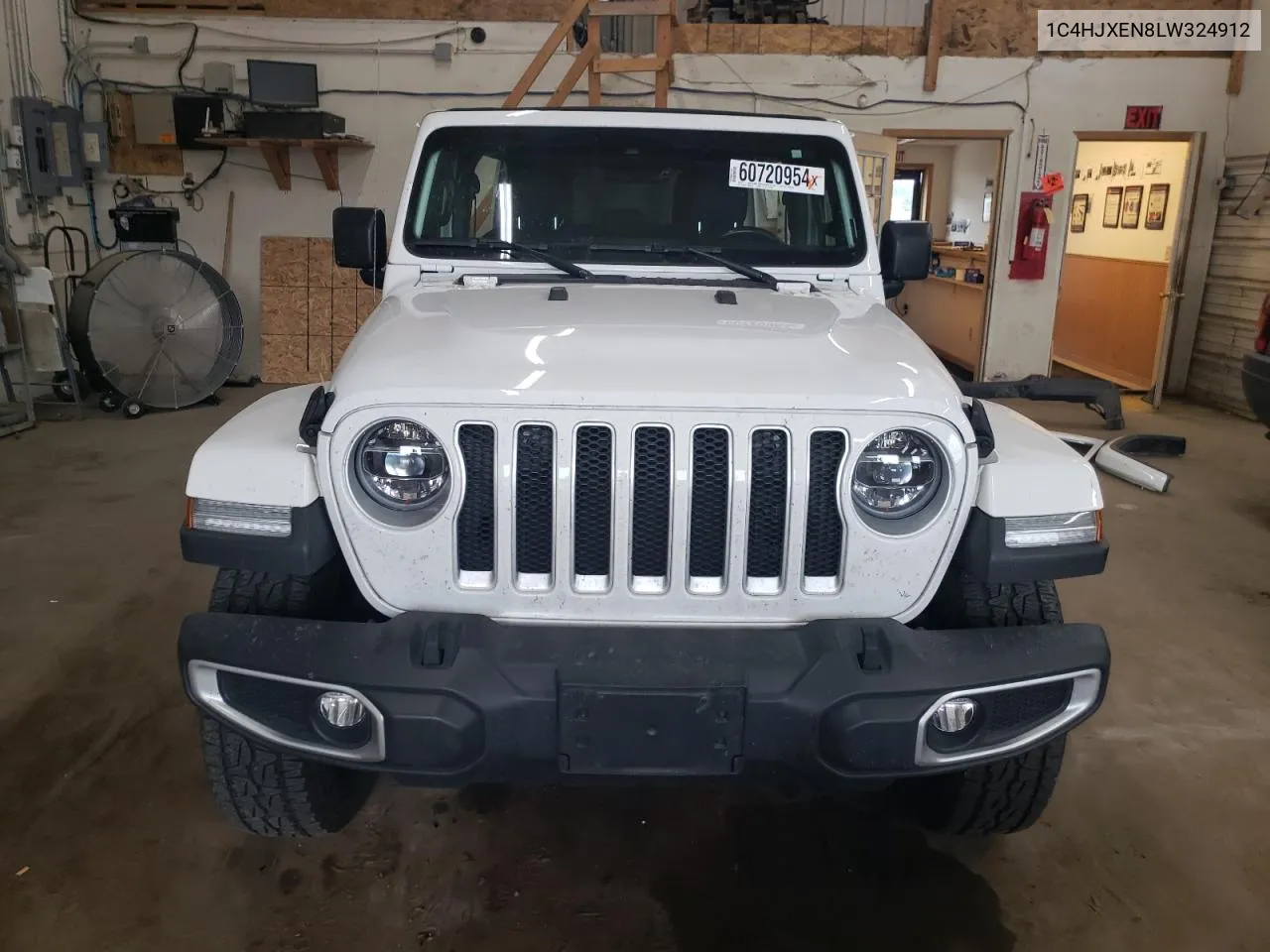 2020 Jeep Wrangler Unlimited Sahara VIN: 1C4HJXEN8LW324912 Lot: 60720954