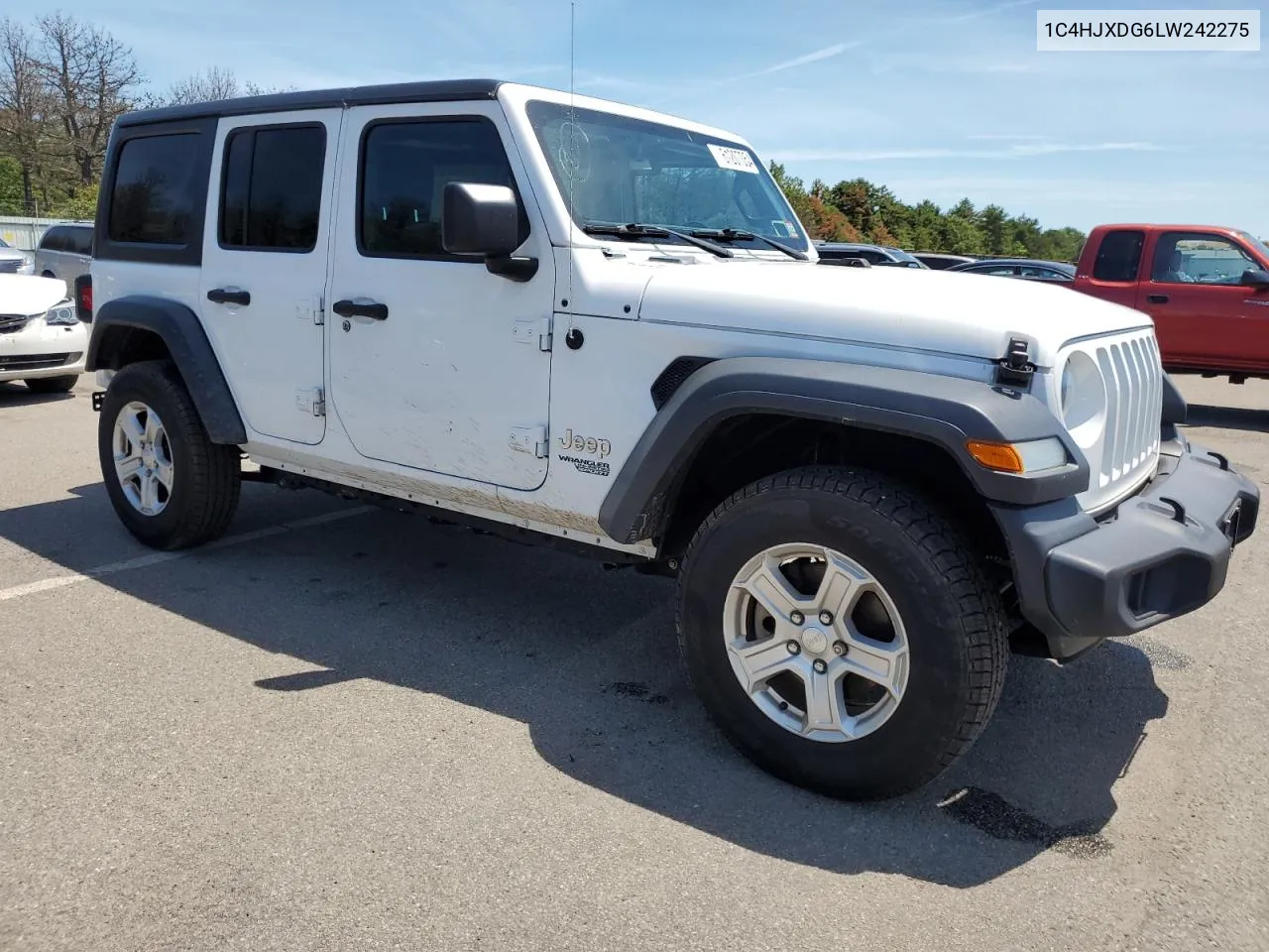 2020 Jeep Wrangler Unlimited Sport VIN: 1C4HJXDG6LW242275 Lot: 61207054