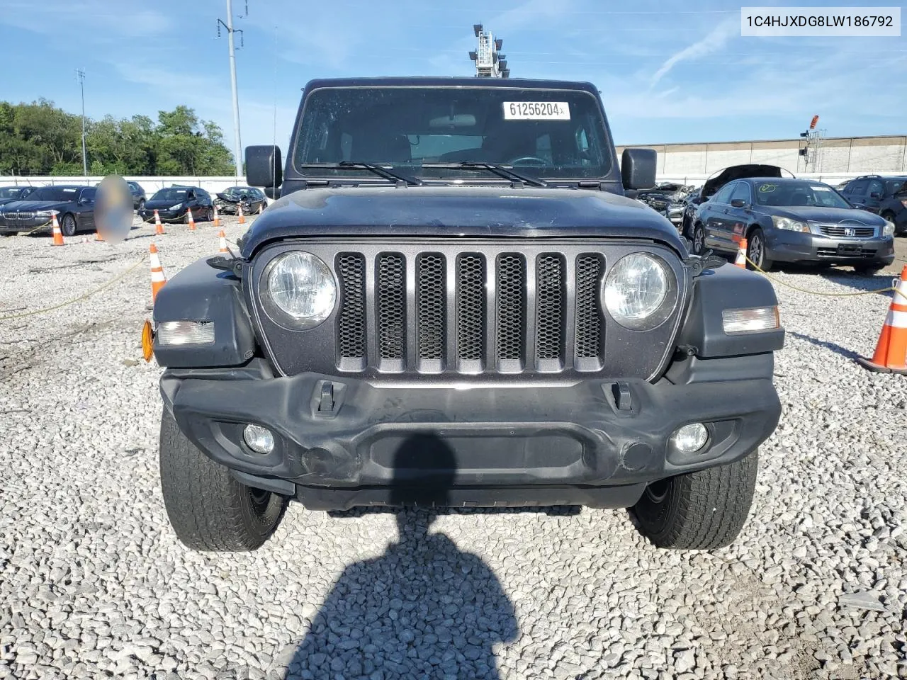 2020 Jeep Wrangler Unlimited Sport VIN: 1C4HJXDG8LW186792 Lot: 61256204