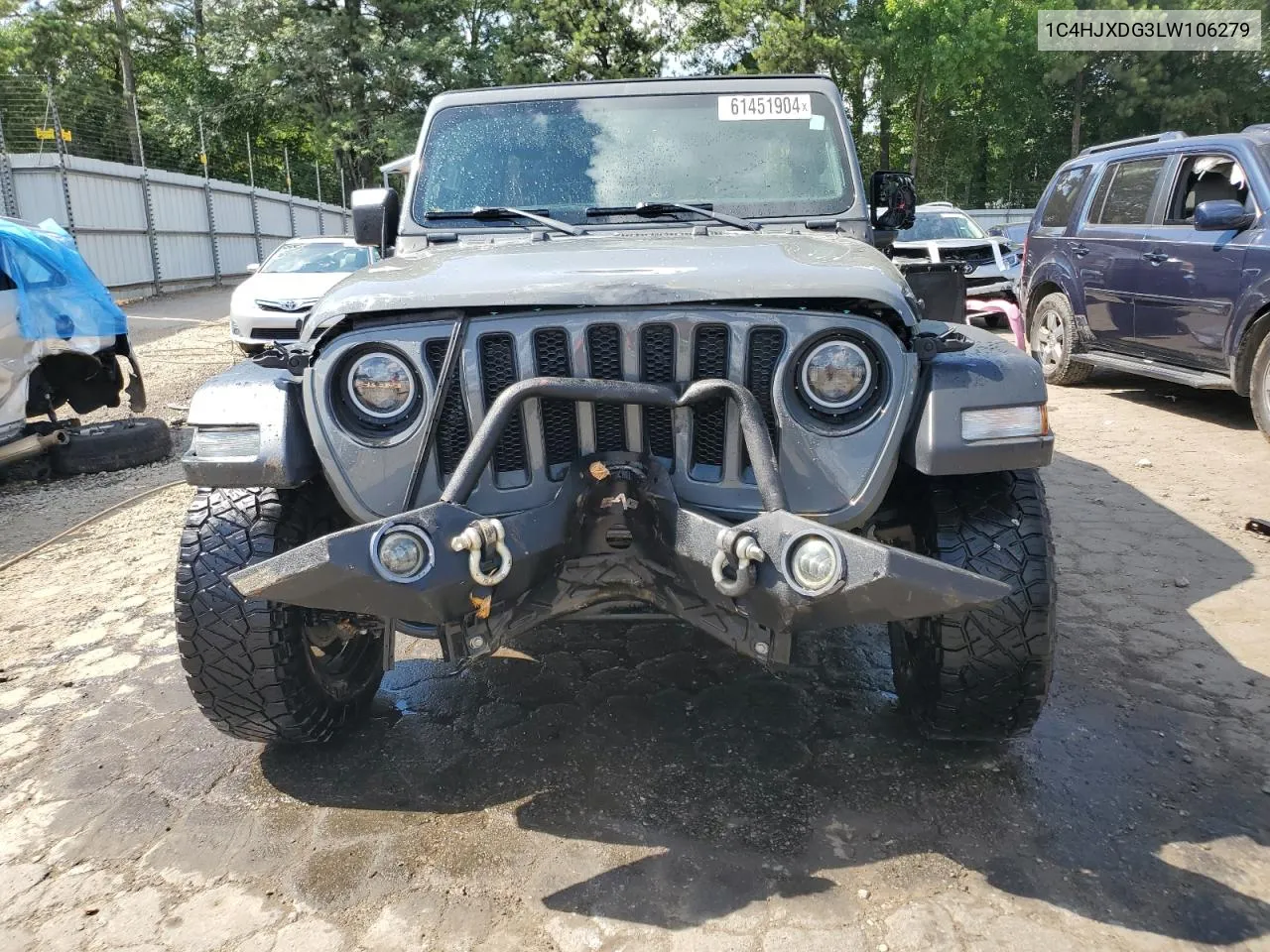 2020 Jeep Wrangler Unlimited Sport VIN: 1C4HJXDG3LW106279 Lot: 61451904