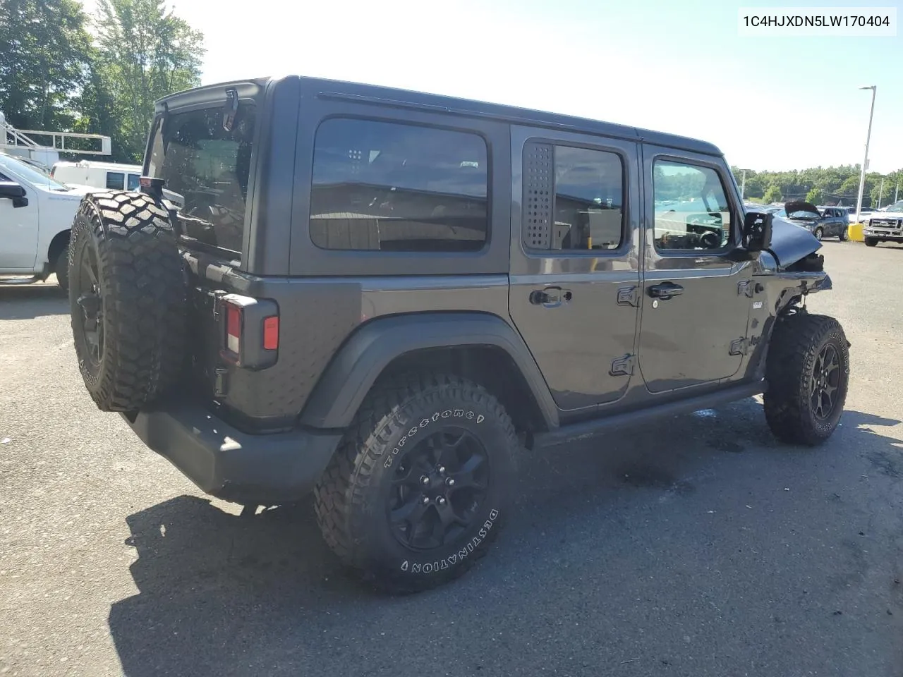 2020 Jeep Wrangler Unlimited Sport VIN: 1C4HJXDN5LW170404 Lot: 61549794