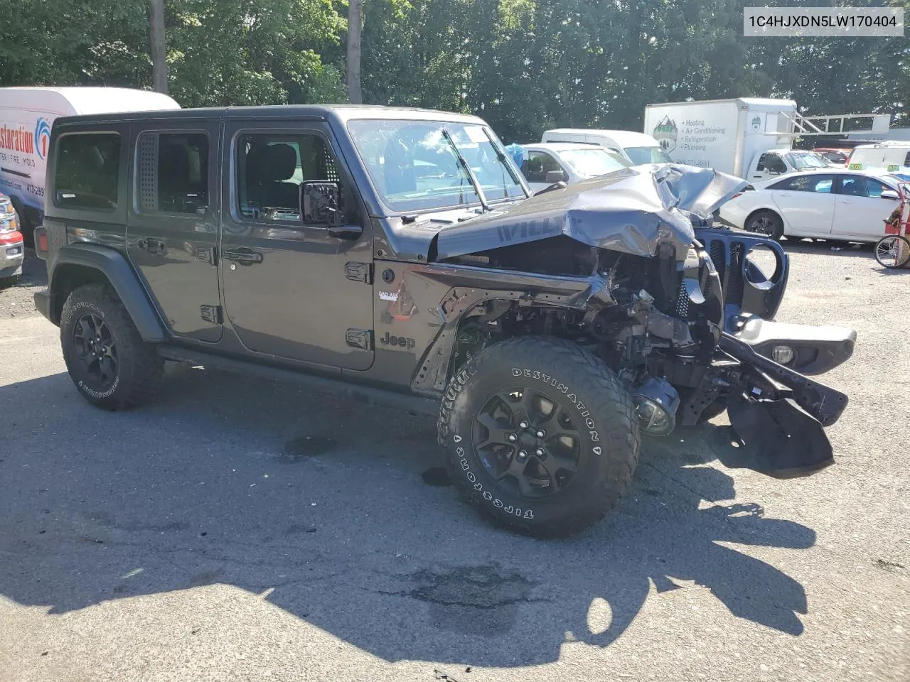 2020 Jeep Wrangler Unlimited Sport VIN: 1C4HJXDN5LW170404 Lot: 61549794