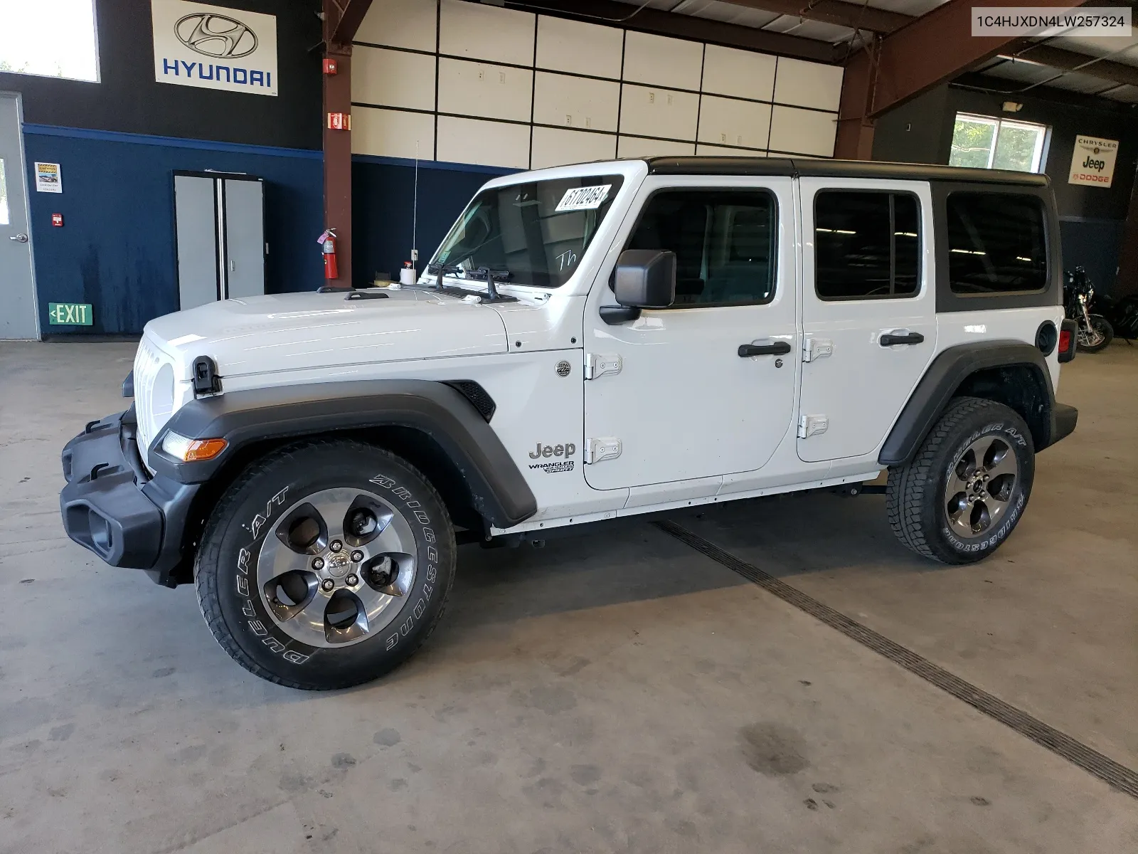 2020 Jeep Wrangler Unlimited Sport VIN: 1C4HJXDN4LW257324 Lot: 61702464