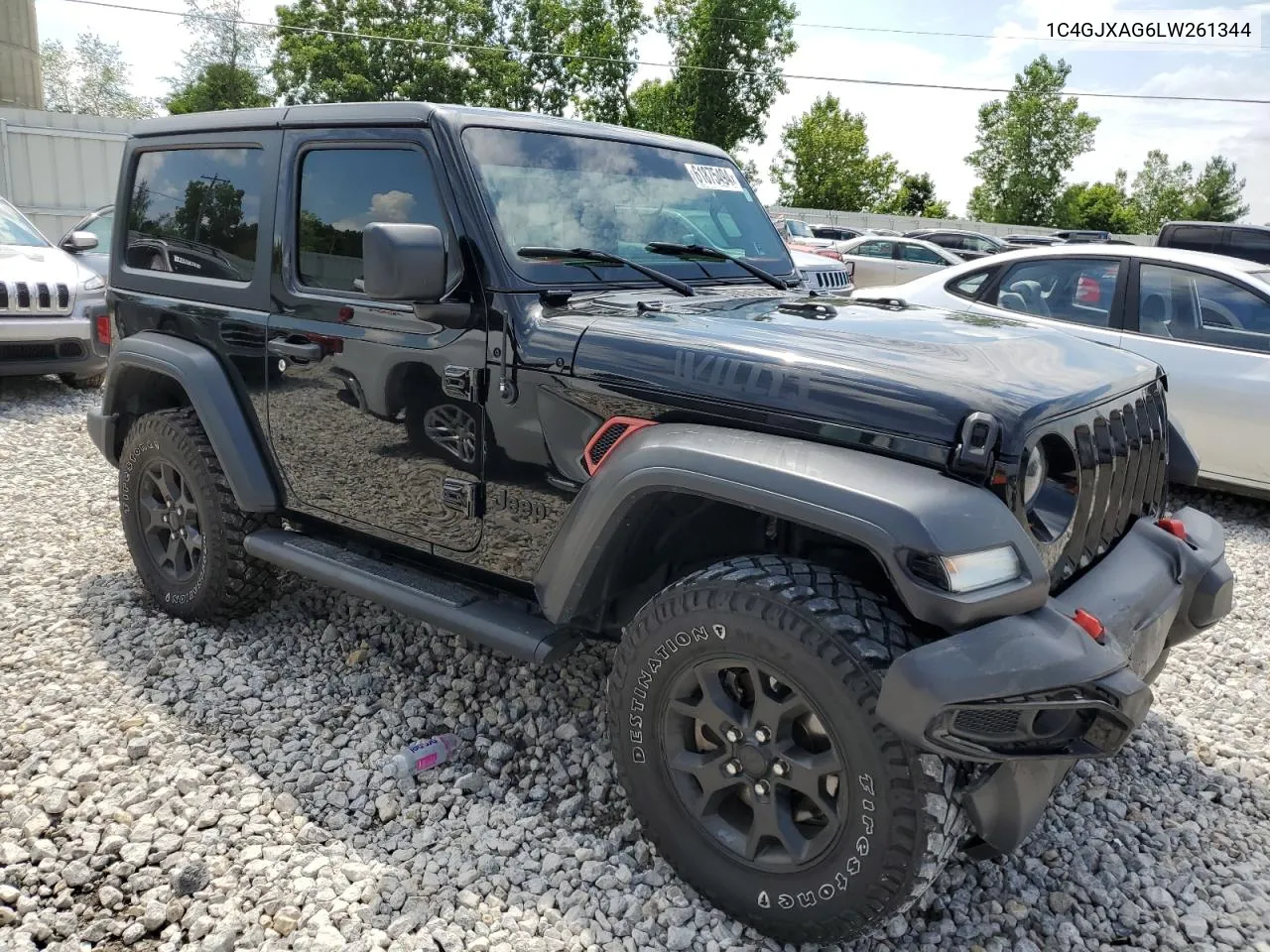 2020 Jeep Wrangler Sport VIN: 1C4GJXAG6LW261344 Lot: 61875494