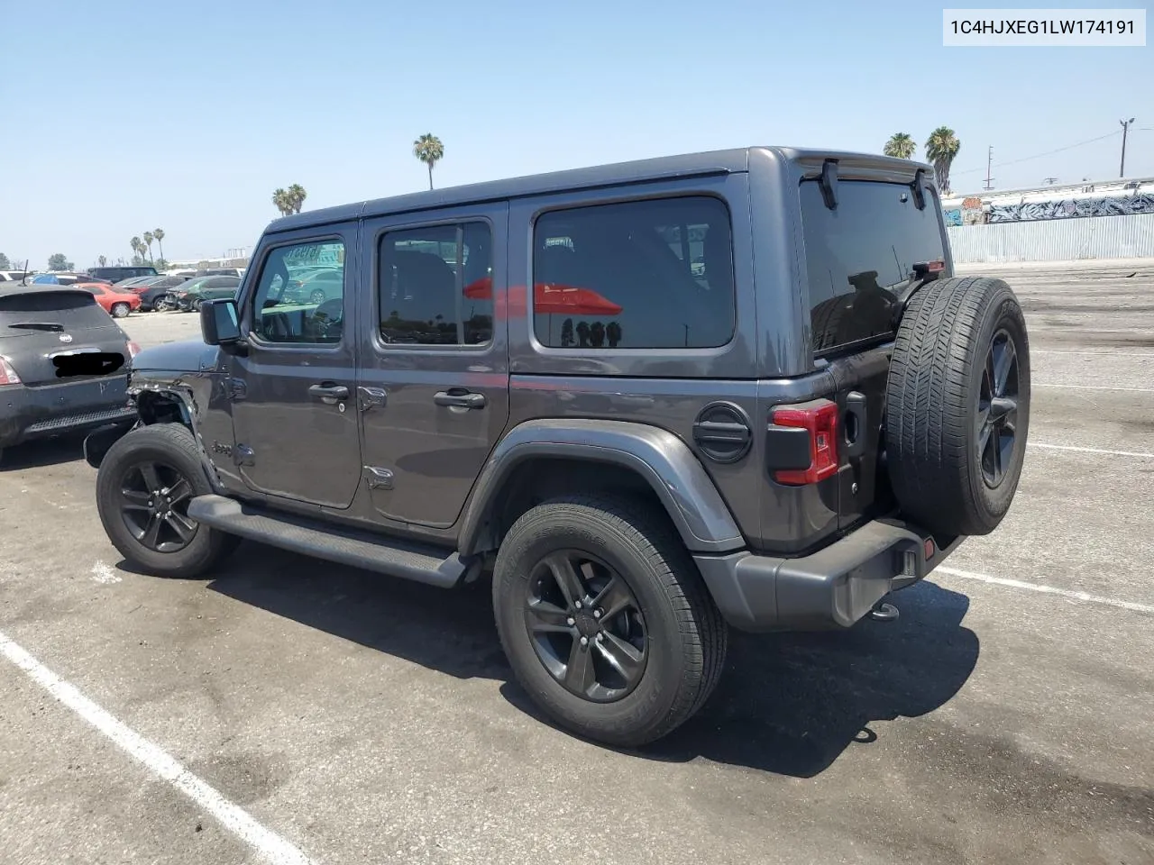 2020 Jeep Wrangler Unlimited Sahara VIN: 1C4HJXEG1LW174191 Lot: 61931324