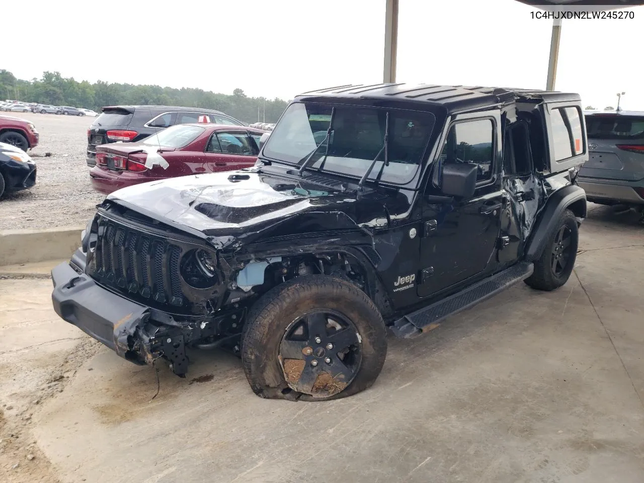 2020 Jeep Wrangler Unlimited Sport VIN: 1C4HJXDN2LW245270 Lot: 62002234