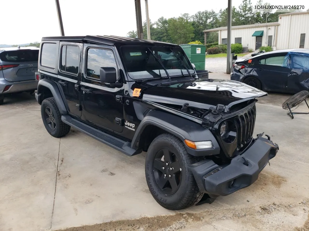 2020 Jeep Wrangler Unlimited Sport VIN: 1C4HJXDN2LW245270 Lot: 62002234