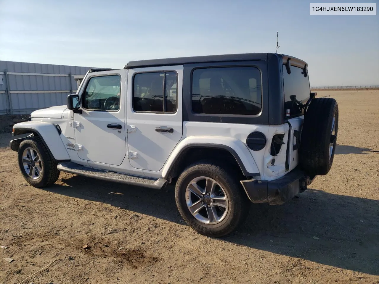 2020 Jeep Wrangler Unlimited Sahara VIN: 1C4HJXEN6LW183290 Lot: 62149374